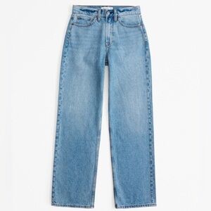 Abercrombie Slouchy Medium Blue Jeans